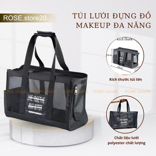 Túi lưới vải Live Togethe đựng máy làm tóc và phụ kiện makeup. Túi lưới đựng đồ makeup đa năng