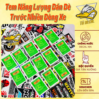  Decal Sticker Logo Tem Thông Số Tem Nhãn Năng Lượng Xanh Tem Xe Máy Sh AB Wave v.v Tem Bền Màu - MinhTuDecal 