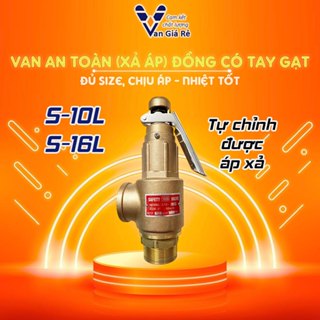  Van an toàn 21 27 34 khí nén lò hơi có tay gạt Đài Loan S10L 