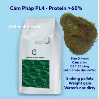 Cám Pháp 60 độ đạm, không làm đục nước. Thức ăn CHÌM thay thế trùn chỉ cho Guppy , Betta, lươn giống, cá chốt]]