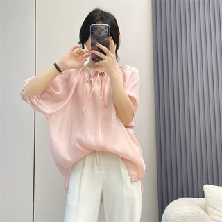 ÁO TAY BỒNG CỔ THẮT DÂY NƠ