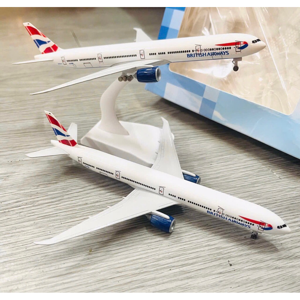 Máy Bay Boeing 777-300 Hãng Hàng Không Vương Quốc Anh "BRITISH AIRWAYS" Kim Loại Cao Cấp Cực Đẹp Mô 
