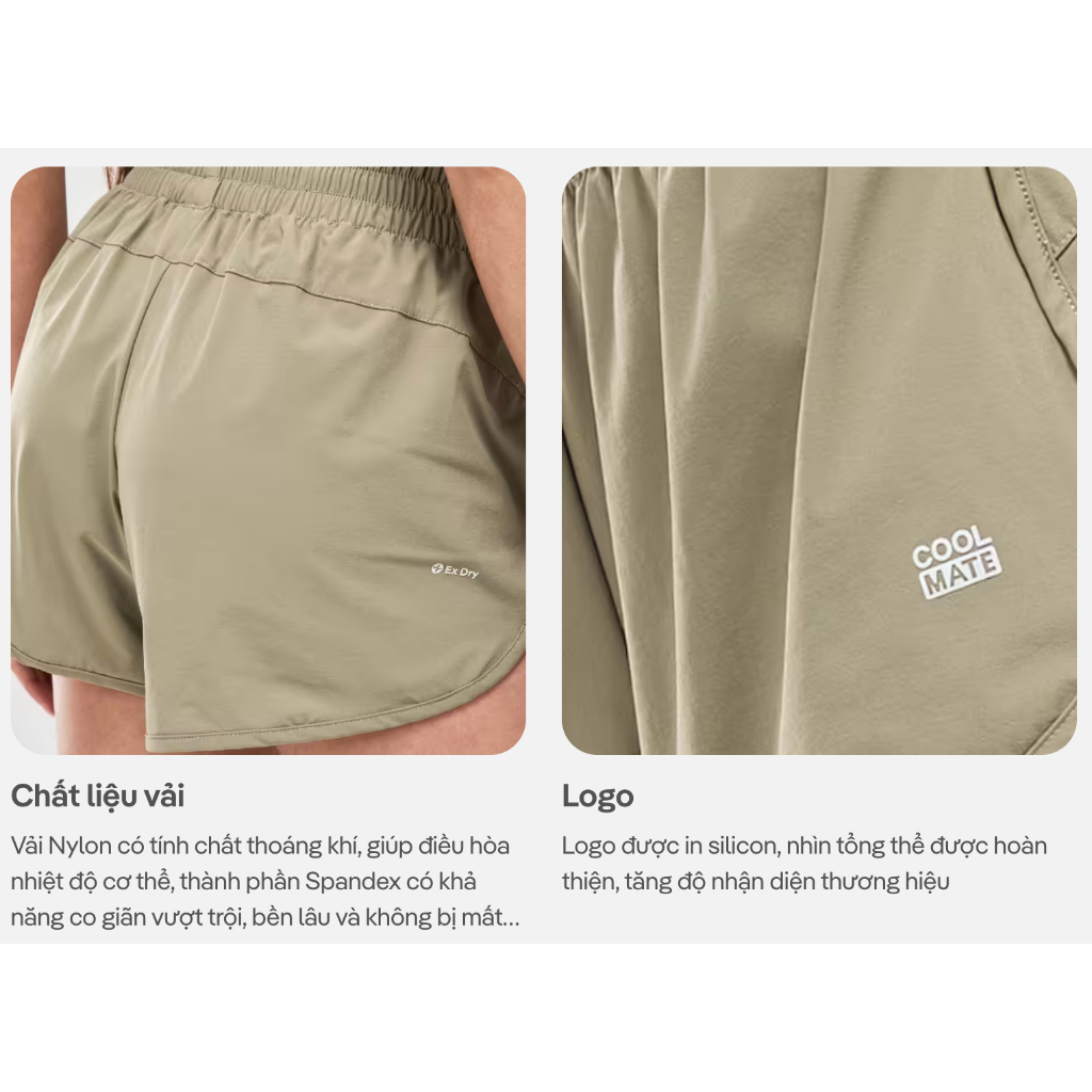 Quần Tập Gym Nữ có túi Woven Short 1 lớp Co Giãn, Thoáng Khí, Nhẹ Mát, Độ Bền Cao -Coolmate Women | BigBuy360 - bigbuy360.vn
