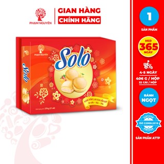 XẢ KHO | DATE 01/11/2025 | Hộp Bánh bông lan kem Solo hỗn hợp 3 mùi 378g