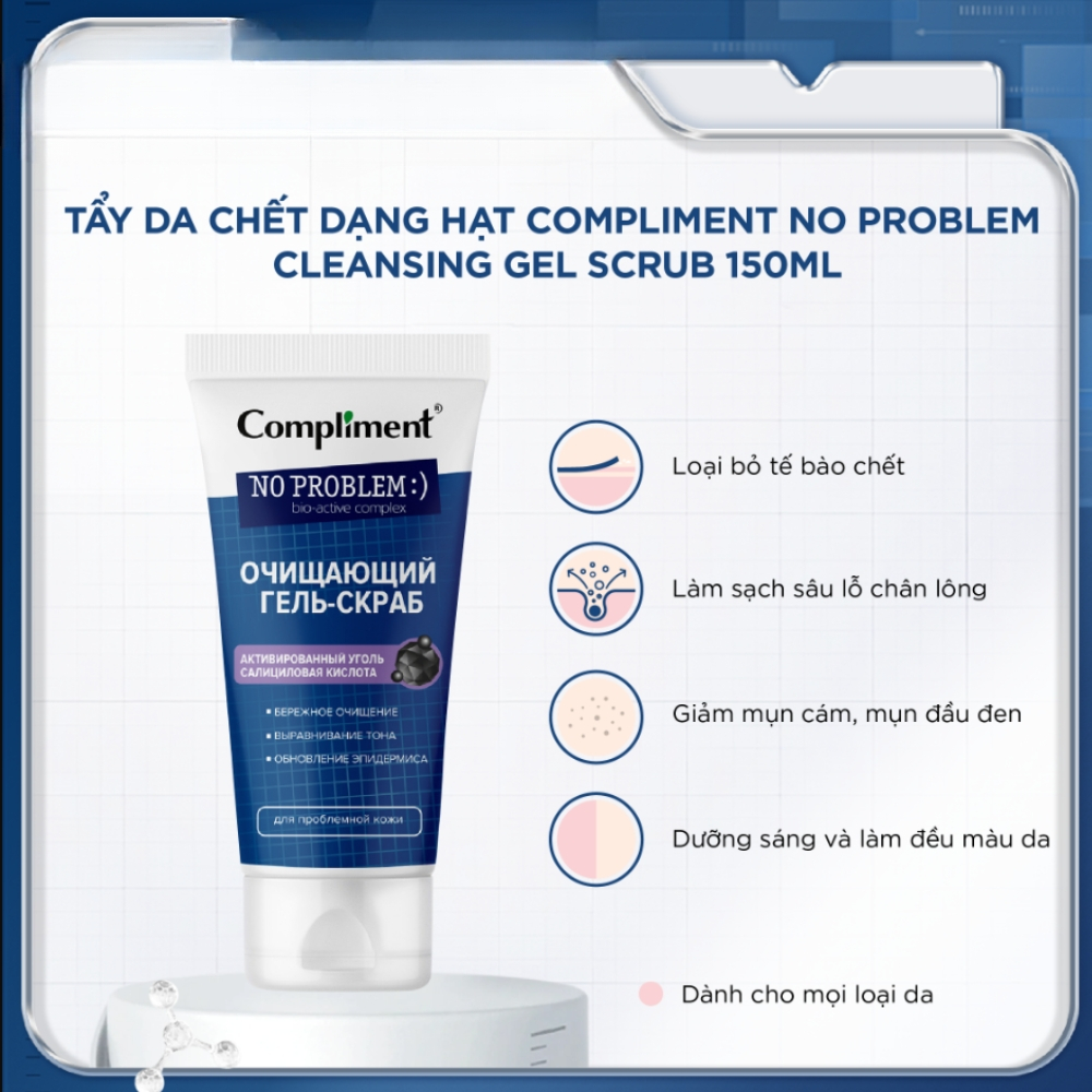 Ảnh 6 của Tẩy da chết mặt Compliment giúp loại bỏ dầu thừa và sợi bã nhờn