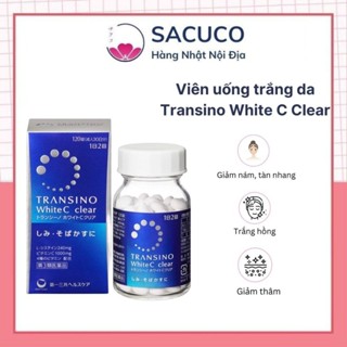  Viên Uống Trắng Da Transino White C Clear - Transino Xanh 60 120 240 Viên Nhật Bản 