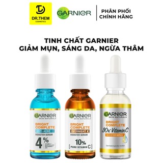 Serum Tinh Chất Dưỡng Giảm Mụn/Sáng Da/Ngừa Thâm Garnier Bright Complete Anti-Acne/Vitamin C/Overnight 30ml- Dr Thêm