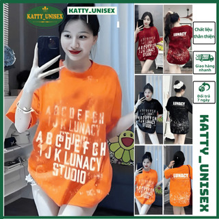 áo thun nam nữ unisex LUNACI - áo phông from rộng tay lỡ - thời trang nam nữ