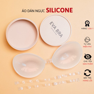 Áo Dán Nâng Ngực Silicon Cài Trước Trong Suốt Tinh Tế Tạo Khe Kèm Dây Trong Cao Cấp  AN 4950