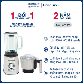 [ 1 ĐỔI 1 TRONG 30 NGÀY ] Máy Xay Sinh Tố CHÍNH HÃNG BlueStone BLB-5339 | 1.5 lít - 800W |