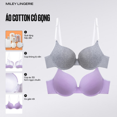 Combo 2 Áo Ngực Cotton Có Gọng Mút Vừa Being Me Miley Lingerie