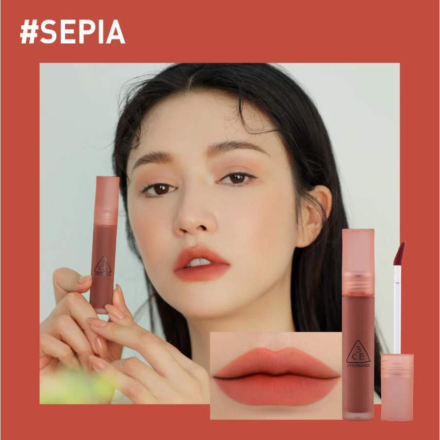 [Son 3CE] Son Kem 3CE Hàn Quốc Cho Viền Môi Mờ Ảo Blur Water Tint - 4,6g