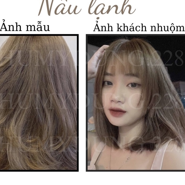 THUỐC NHUỘM TÓC MÀU NÂU LẠNH