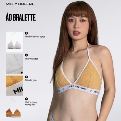 Áo Ngực Thể Thao Nữ Không Gọng Cổ Chữ V Miley Lingerie BRM012