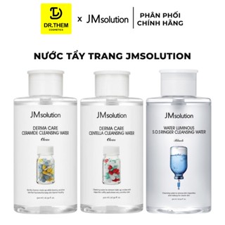 Nước Tẩy Trang Jmsolution Cleansing Water 500ml / 850ml (JM solution Centella/Ceramide/S.O.S Ringer)- Dr Thêm