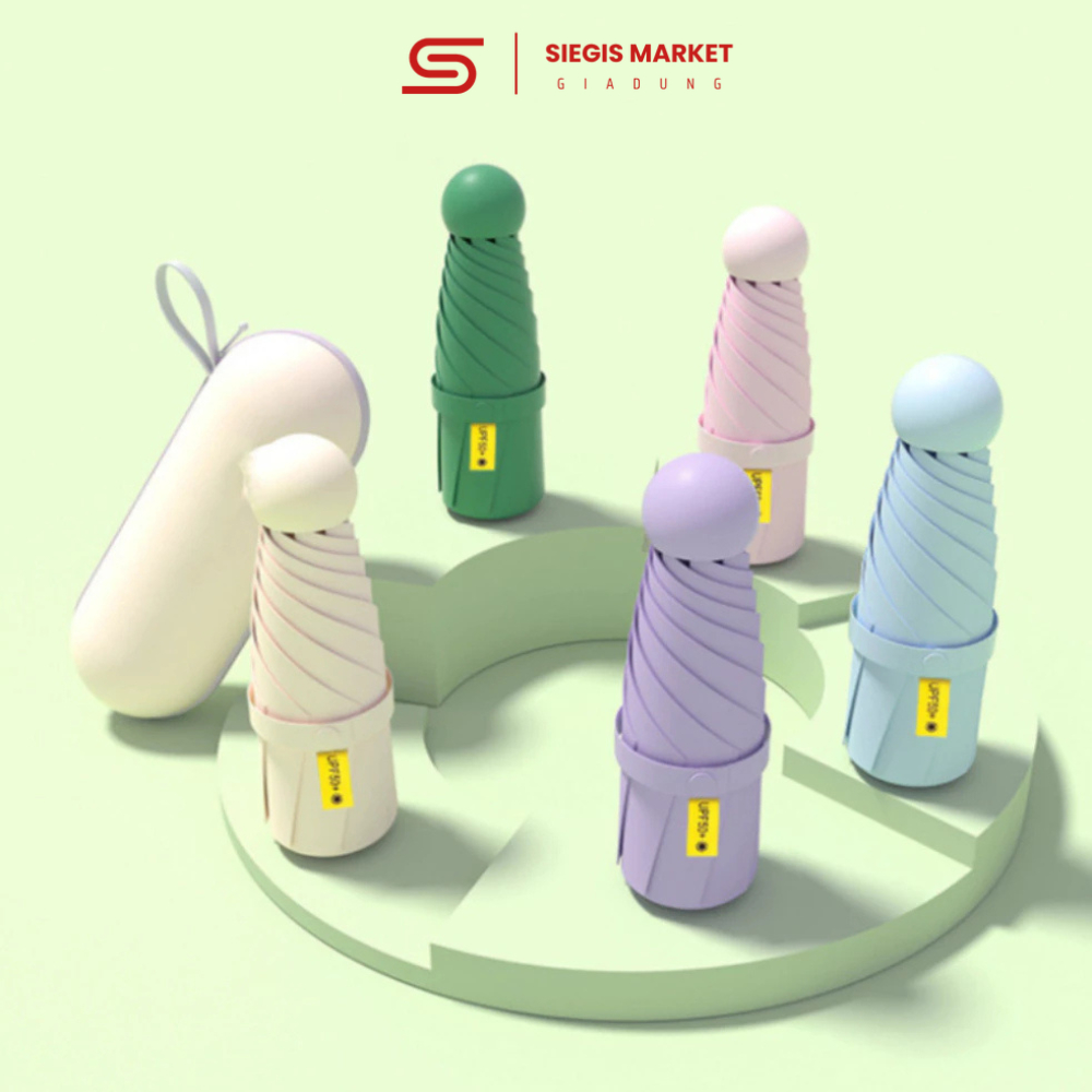 Ô Dù Mini Gấp Gọn Để Túi - Ô Che Nắng Mưa Chống UV Cao Cấp Tiện Lợi (SIEGIS)