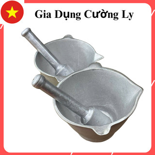  Bộ Cối Chày Gang Đúc Nguyên Khối – Cối Giã Tay Gia Vị Giã Tiêu Tỏi Siêu Bền Chắc 