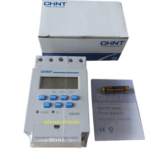Bộ hẹn giờ tự động kg316t -chint - dùng hẹn giờ bật tắt thiết bị tự động