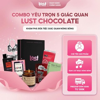(Kho HN) Combo Hộp Yêu Trọn 5 Giác Quan | Socola Thảo Mộc Lust Chocolate | Quà Tặng Valentine