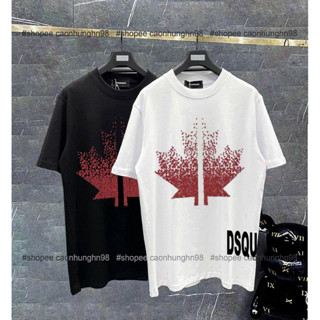  Áo phông nam DSQ 2 mặt lá đỏ. Áo phông nam boy phố chất cotton siêu đẹp đủ size 