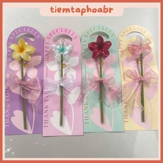   Noel Thiệp Gài Kẹp Tóc Hoa Sứ Hoa Cúc Đa Dạng Dễ Thương - Bìa Giấy Cứng Gắn Hoa Quà Tặng 8 3,20 10,20 11 - 02714 