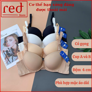  Áo ngực mặc áo dài mút dày 4cm Áo lót có gọng bản lưng 3 móc cài Boya 030 
