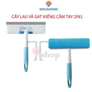 [HỎA TỐC] Cây Lau Kính, Gạt Nước Cầm Tay 2in1 - MEGAHOME , Nhỏ Gọn, Tiện Dụng, Đa Năng Cho Mọi Không Gian