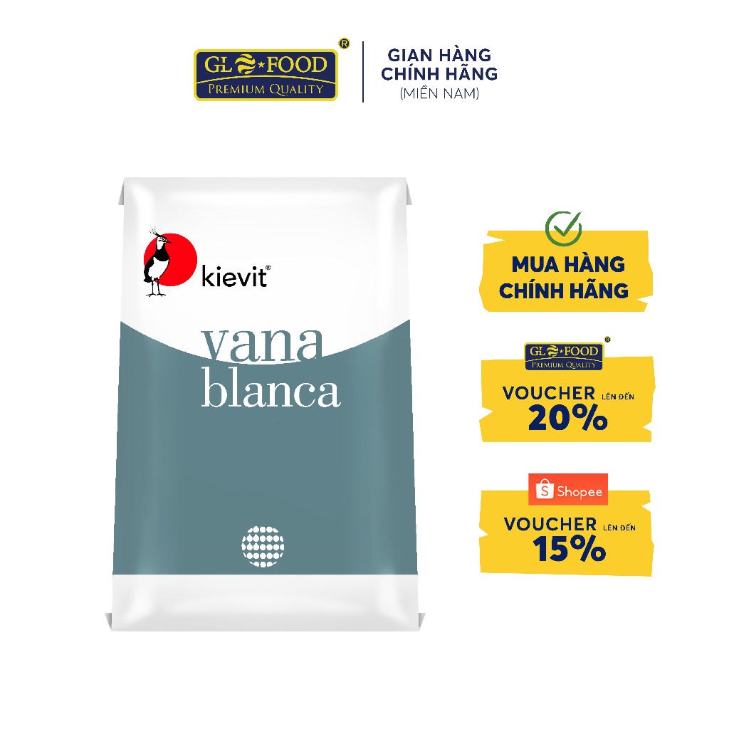 BỘT KEM BÉO THỰC VẬT VANA BLANCA (35C) KIEVIT 25 KG – Bột pha trà sữa tan nhanh, độ béo cao, chiều mọi gu