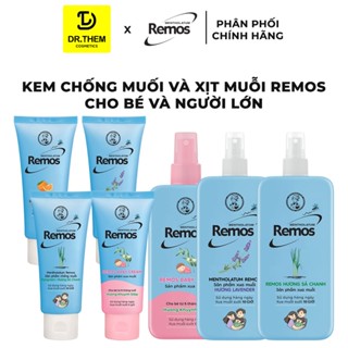 Remos Kem Chống Muỗi và Xịt Đuổi Muỗi Rohto Metholatum Remos (Hương Lavender, Sả Chanh, Cam) Dùng Cho Bé và Người Lớn
