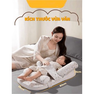  Gối Chống Trào Ngược Cho Bé Đệm Ngủ Chống Trào Ngược Có Đai Đeo Định Hình Bảo Vệ Cột Sống Cho Bé Từ 0 - 3 Tuổi 