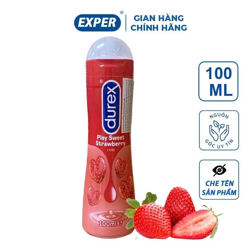Gel bôi trơn Durex Play Warming 100ml, gel bôi trơn durex gốc nước giúp bôi trơn quan hệ