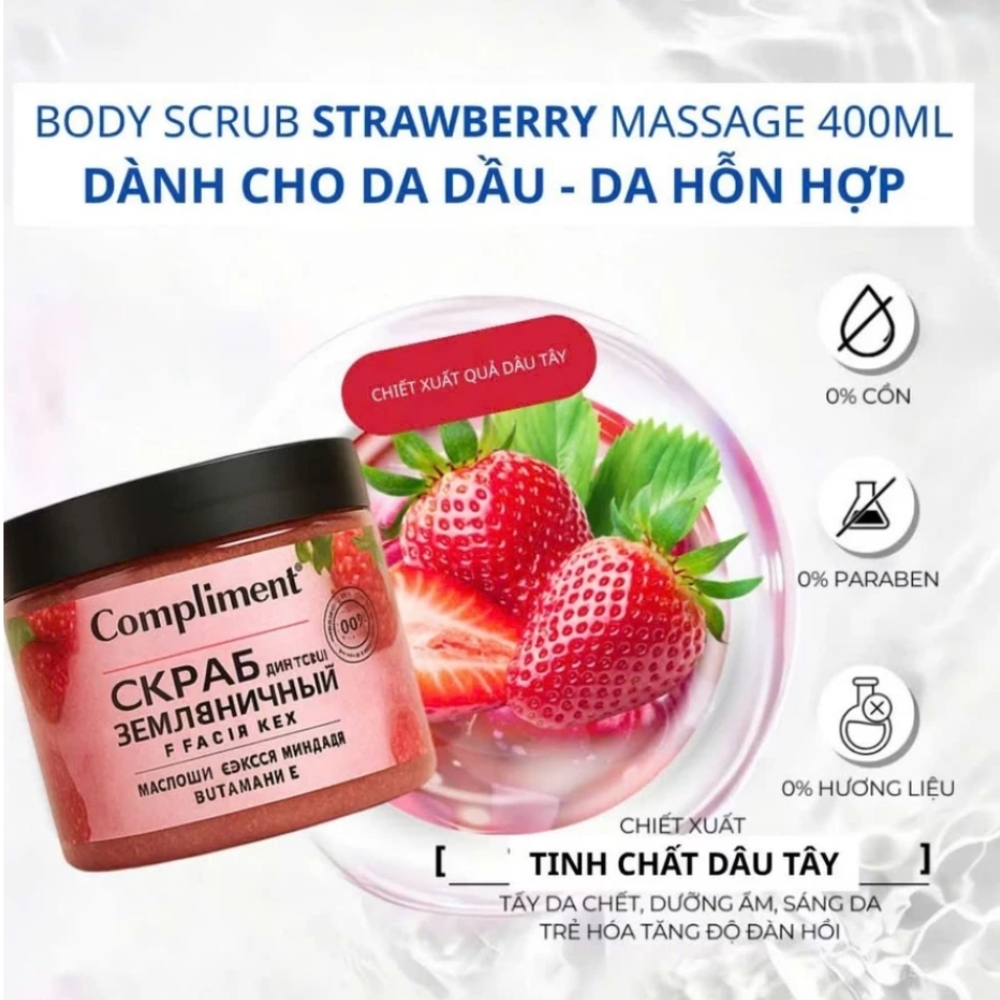 Ảnh 2 của Tẩy da chết body Compliment giúp tái tạo và làm sáng màu da