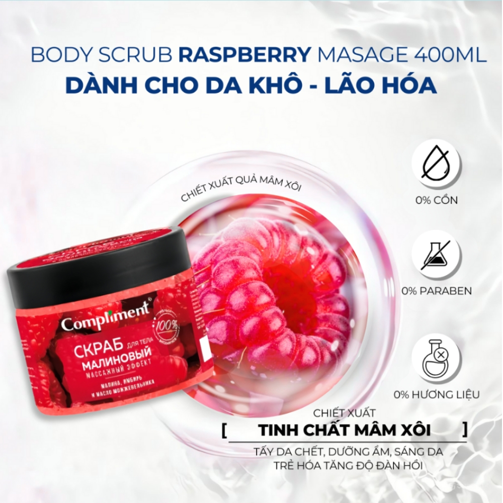 Ảnh 5 của Tẩy da chết body Compliment giúp tái tạo và làm sáng màu da