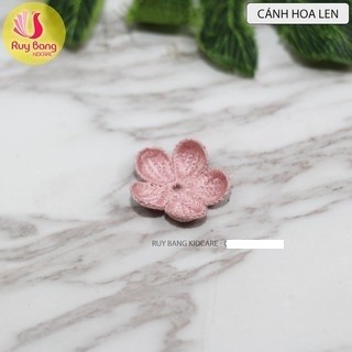 Cánh hoa len 3.5cm dùng làm phụ kiện tóc, phụ kiên may mặc