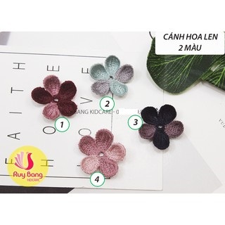 Cánh hoa len 3.5cm dùng làm phụ kiện tóc, phụ kiên may mặc