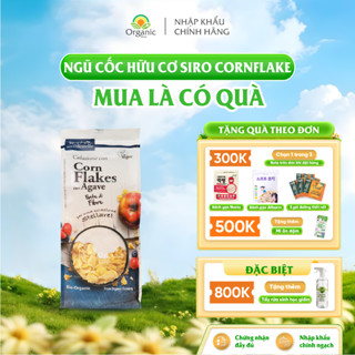 Ngũ cốc ăn sáng hữu cơ bắp Corn Flakes cán dẹp 300g Sottolestelle