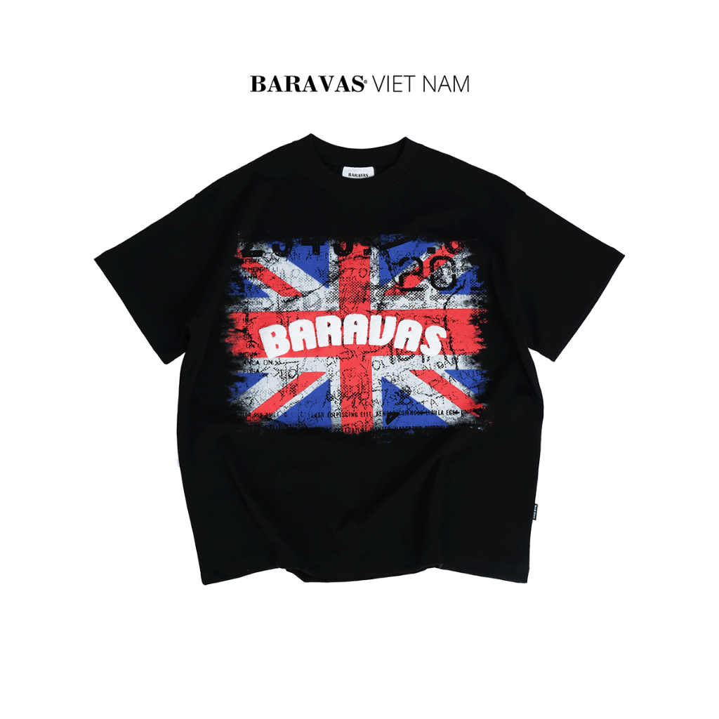  Áo Thun Cờ Anh BARAVAS Form Regular - Version Premium 