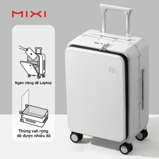 Vali kéo size 20 chính hãng MIXI, Vali xách tay máy bay chống va đập bảo vệ hành lý, Valy cao cấp có ngăn laptop riêng