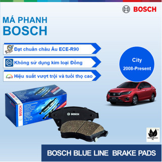 MÁ PHANH TRƯỚC BOSCH BLUE LINE: HONDA CITY 1.5 ĐỜI 2008 ĐẾN NAY