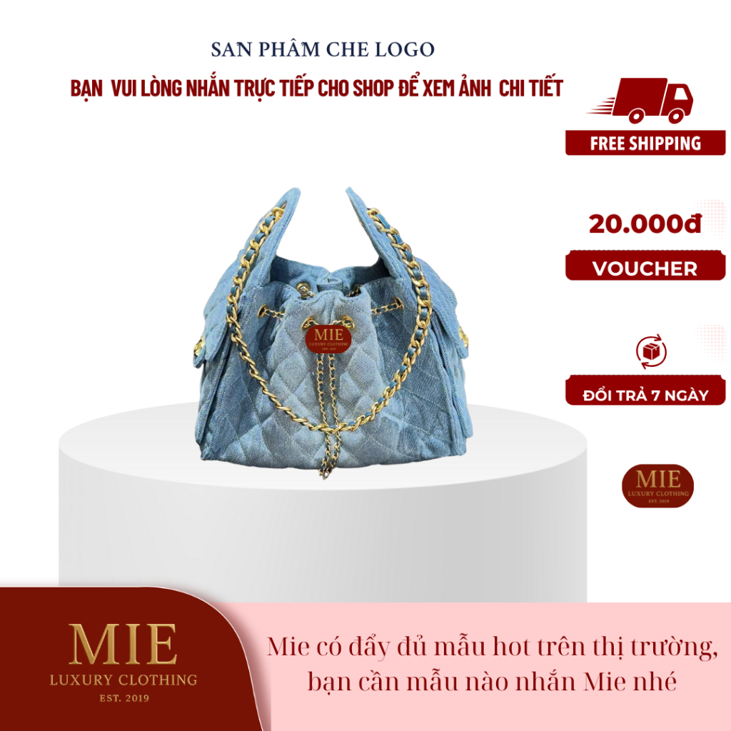 [ 𝐌𝐈𝐄 - 𝐋𝐔𝐗𝐔𝐑𝐘 𝐂𝐋𝐎𝐓𝐇𝐈𝐍𝐆 ] TÚI XÁCH  HOBO 25C size : 26 cm