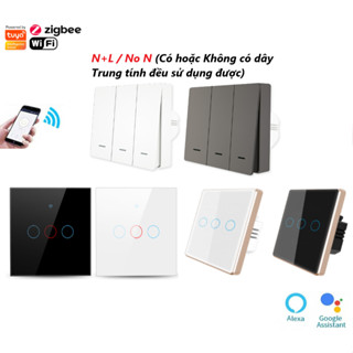 Công tắc vuông thông minh Tuya / Smartlife - Nút cơ / Cảm ứng - Wifi / Zigbee