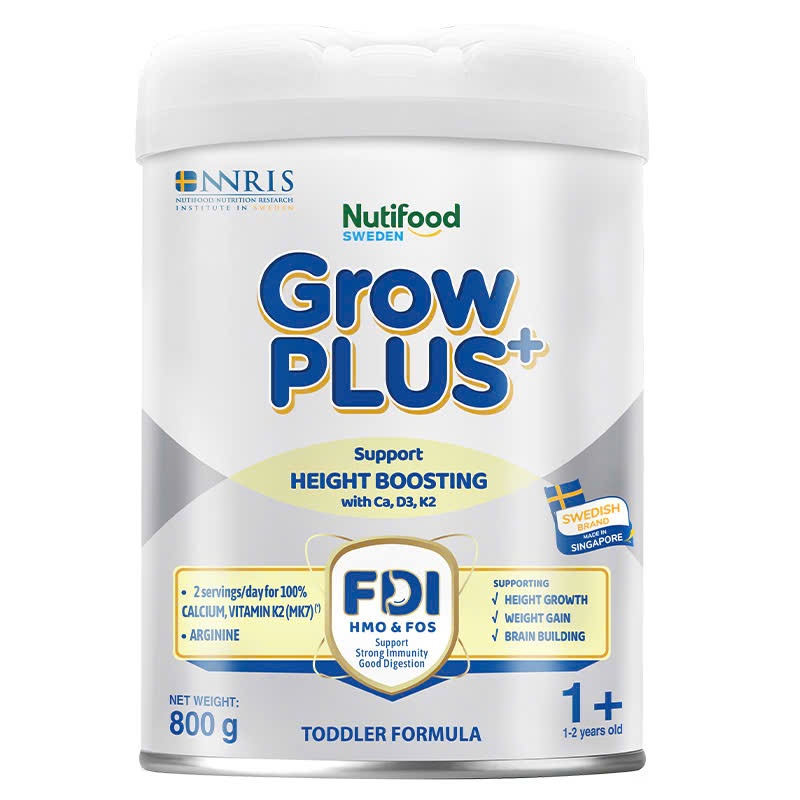 Sữa Nutifood Grow PLUS+ Toddler Formula – Dành cho trẻ từ 1–2 tuổi  Thương hiệu: Nutifood Sweden