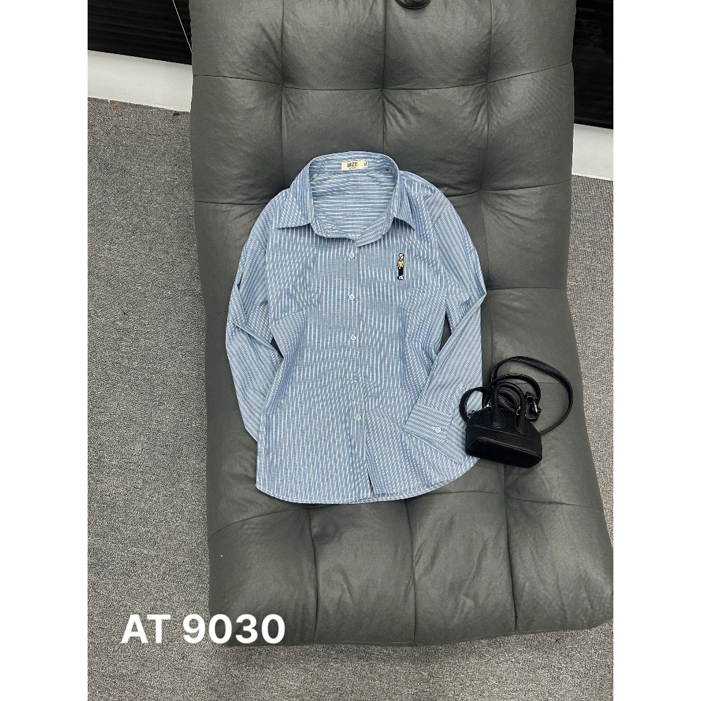 Áo Sơ Mi Nữ Sọc Dài Tay Bigsize 55–90kg Vải Linen Dày Dặn Form Vintage Thoải Mái AT9030 – 2KJeans | BigBuy360 - bigbuy360.vn