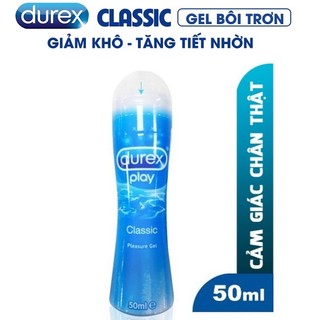 Gel bôi trơn Durex Play Classic 50ml, Gốc Nước, Cảm Giác Mượt Mà, Êm Ái