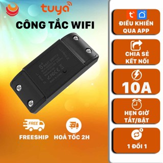 CÔNG TẮC WIFI 10A ~2200W, ổ cắm 16A ~ 3500W, hỏa tốc HCM, hẹn giờ, điều khiển từ xa, aap smart life và tuya smart