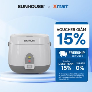 Nồi cơm điện 1.8L Sunhouse SHD8611- Lòng nồi: 1.6mm, chống dính 2 lớp vân đá, 4-6 người dùng - Sản xuất tại Việt Nam