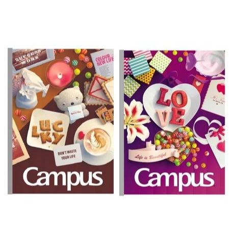 Vở kẻ ngang 120 trang CAMPUS (Gift/ OnePiece/ School/ Pin Sticker/ Meow/ Vintage/ Jean/ Coffee/Ré Pé