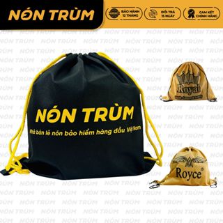 Túi vải Nón Trùm Royal Roc Rona Royce đựng nón bảo hiểm, đựng đồ cá nhân kiểu dáng balo xinh xắn
