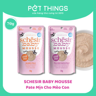 Pate Mịn Schesir Baby Mousse Cho Mèo Con, Gói 70g