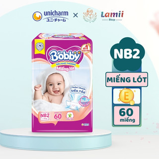  Combo 2 gói Bobby Newborn 2 60 miếng Miếng lót sơ sinh - Lamii Shop 